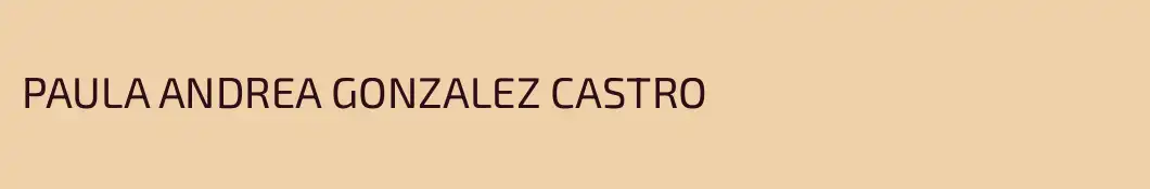 PAULA ANDREA GONZALEZ CASTRO
